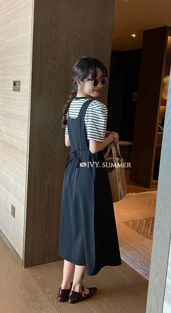 2022两件套连衣裙，女装连衣裙，小魔女