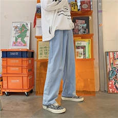 秋冬新款中性风松紧腰牛仔裤收口束脚裤A161-2-C1823-P40-控58，男装牛仔裤，电商A161-2