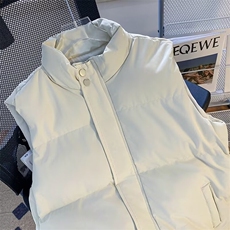 美式格纹无袖马甲棉服宽松秋冬新款男女复古叠穿外套上衣马甲，男装棉衣，星座601-1