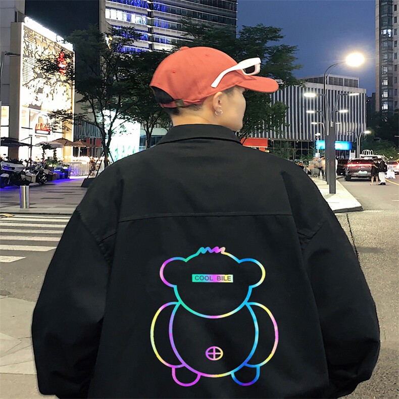 春季长袖衬衫男宽松港风衬衣男外套男CSCS276-P40,男装衬衫,电商B371