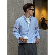 休闲条纹衬衫外套男女潮牌彩条春季上衣新款高端CA6777，男装衬衫，星座1116A（原606A-3）