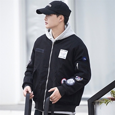 冬季棉服夹克棉衣棒球服外套男流贴标工装情侣款C569-85，男装夹克，星座911-2(原星座613-2）