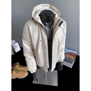 冬季冲锋棉衣男加厚加棉户外棉服棉袄连帽刺绣潮A266-MY8011-P75图片