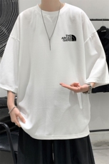 Q11232-P30春夏季七分袖t恤男大码五分袖男短袖中袖大皂风，男装T恤，电商A040