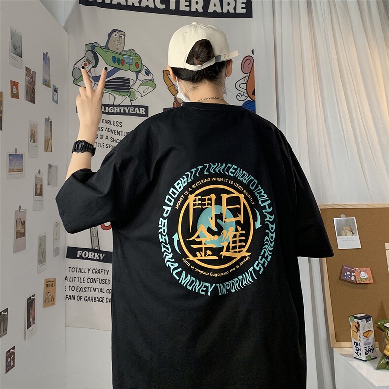 1图案已注册港风情侣潮大码M-5XL风短袖T恤男796F25控39,男装T恤,星座226-2