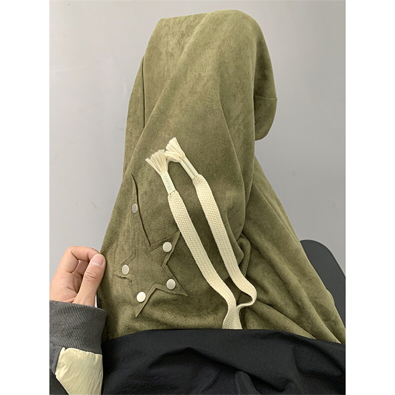 Q2137-TP55控价78秋季新款麂皮绒星星贴布直筒长裤宽松休闲裤男图片