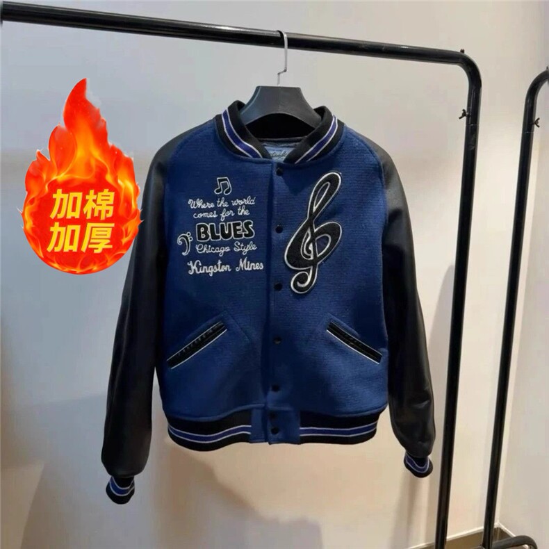 1506-1/BF9021/P99忧郁蓝调芝加哥棒球服外套短款cleanfit风夹克图片