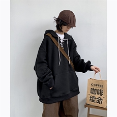 春季新款日系cityboy潮牌百搭卫衣男宽松休闲连帽上衣W8078-P40，男装卫衣，星座512-4
