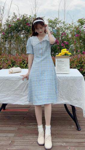 格子裙，女装，Linda Jean