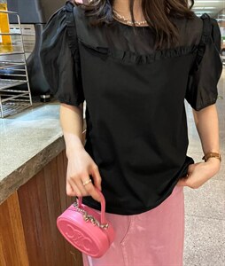 拼接设计上衣图片