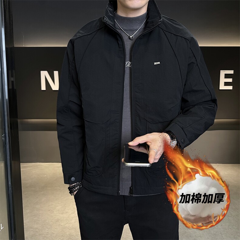 3923P1352025新款棉服加棉冲风衣夹克棉衣外套控卷后195,男装夹克,星座414（原B263）