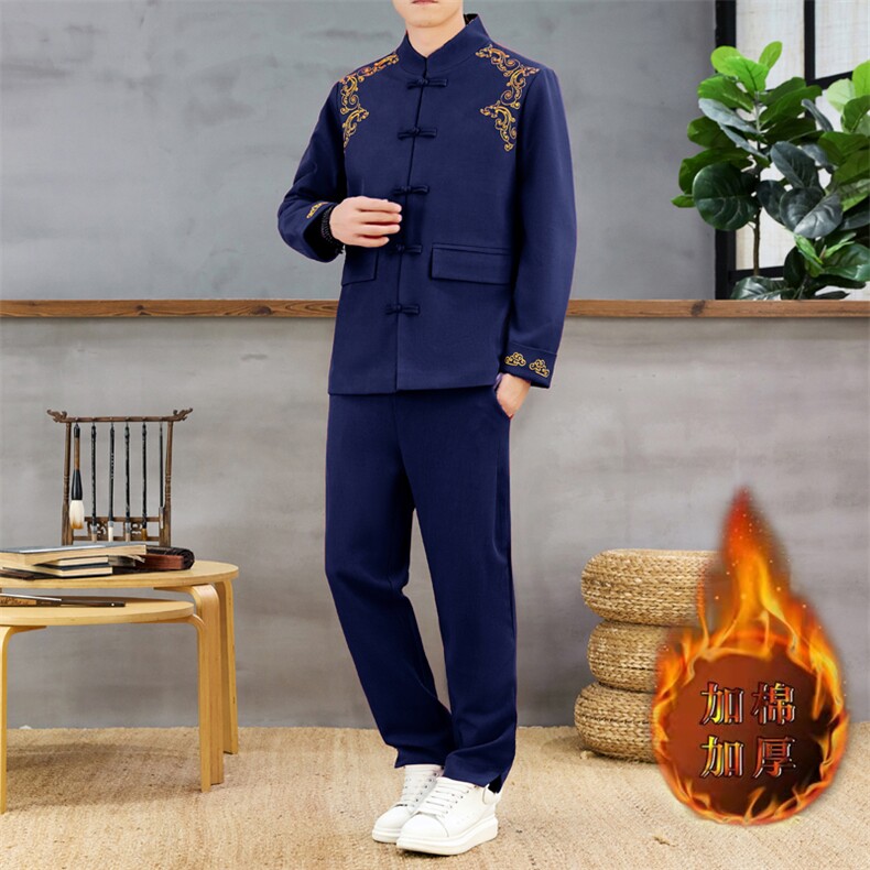 风加棉加厚套装，男装休闲套装，星座1206-2（原A206-2）