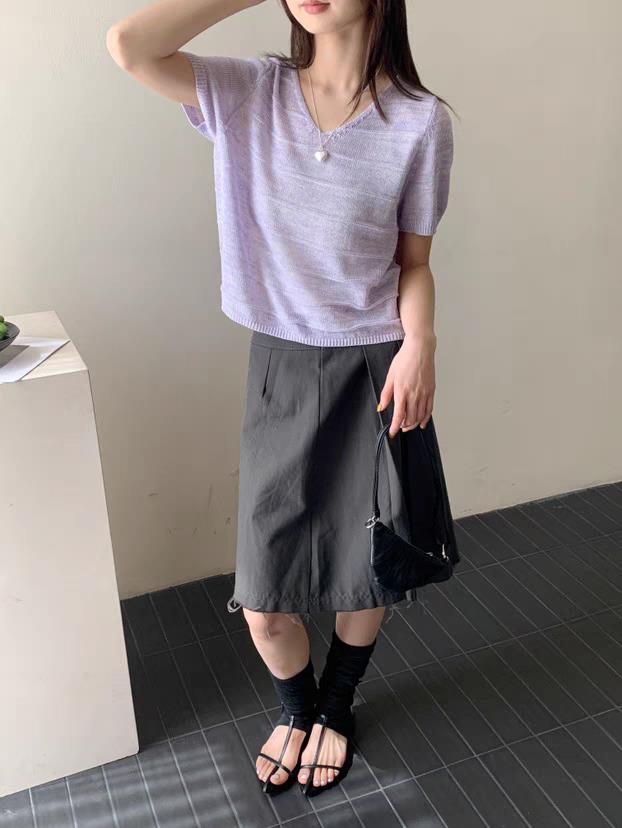 短袖t恤女款休闲时尚百搭洋气减龄显瘦上衣夏季,女装T恤,唐诺