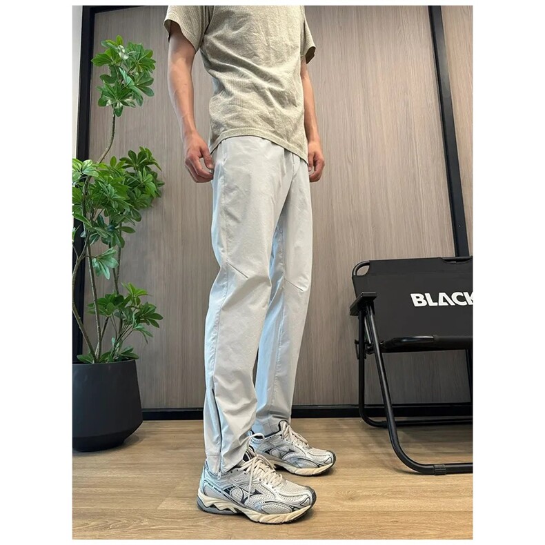 美式机能拉链冲锋裤男夏季薄款冰感速干显瘦工装裤户外运动休闲裤,男装工装外套,星座506A