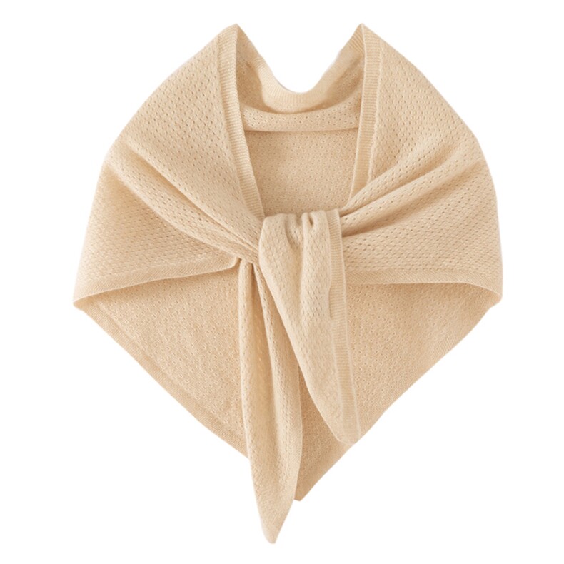 2025年秋季新款百搭女士时尚潮流镂空大三角披肩，披肩，顺禾羊绒