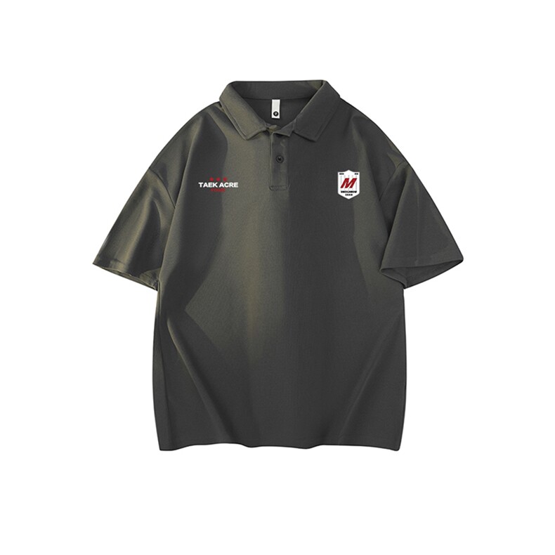 抖音得物供货现货网眼透气翻领T恤美式宽松潮牌短袖POLO衫APL12，男装T恤，电商A443