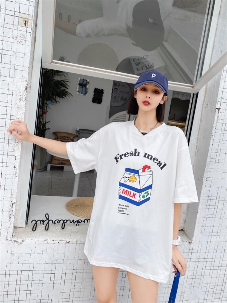 时尚潮流欧货大版T恤，女装T恤，泽妤