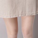 宽松腰圆领条纹2021年夏季短袖中裙连衣裙，女装连衣裙，独衣靓