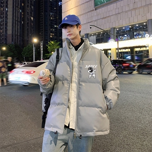 冬季加厚款PU皮港风棉服简约百搭棉袄XZ102A-4-5139-P115
