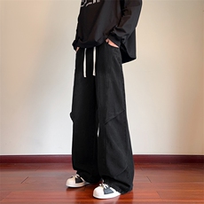 2026春季斜切弯刀牛仔裤男美式vibe小众水洗裤子-A2186TP55，男装牛仔裤，电商B241