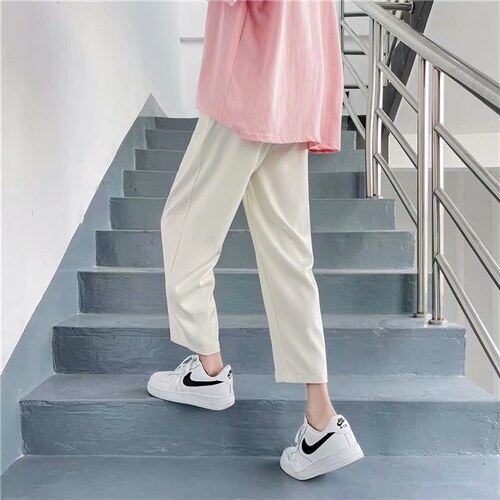 垂感西裤男直筒宽松阔腿裤子夏装韩版潮流中性休闲裤痞帅X03-P35，男装西裤，星座1008-1