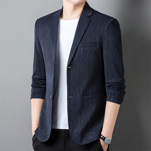 男士春秋季薄款时尚西装休闲西服中年韩版便服单西男装外套潮图片