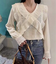 蕾丝花边小衫，其它，萌蔻