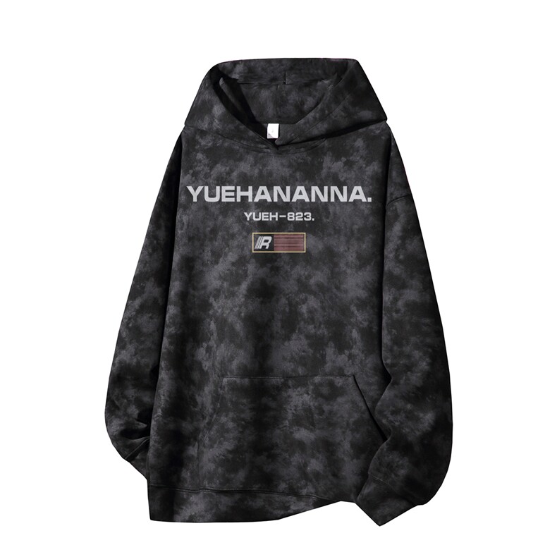 得物供货、重磅420克现货麂皮绒扎染卫衣HD019-1-WL25330ZR-P45,男装卫衣,电商019-1