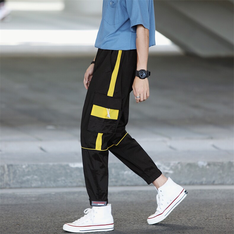 新款国潮速干束脚工装裤潮牌休闲长裤男Y006-P50，男装休闲裤，星座1501