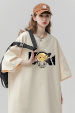 春夏新款宽松美潮街头女孩印花休闲短袖T恤T6083P25控38，男装T恤，电商A268