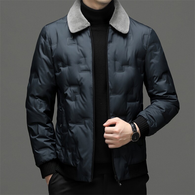 CSYR89662钱塘2020-2冬季厚款商务休闲翻领中年男士羽绒服P200图片