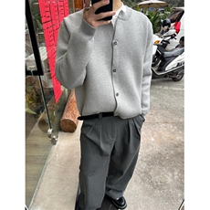 格雷系短宽针织开衫秋冬重磅加厚男女系毛衣外套MTK78，男装针织衫/毛衣，星座1116A（原606A-3）