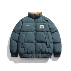 2026冬季新款男日系潮牌纯色刺绣宽松休闲棉服加厚外套MY376-F146，男装棉衣，电商A101（原外27）