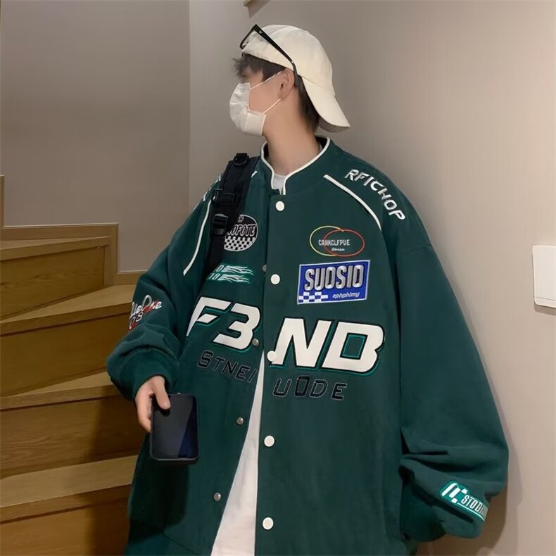 赛车服外套男秋季潮牌青年学生运动夹克帅气高街机车上衣W48-p60,男装夹克,星座1008-1
