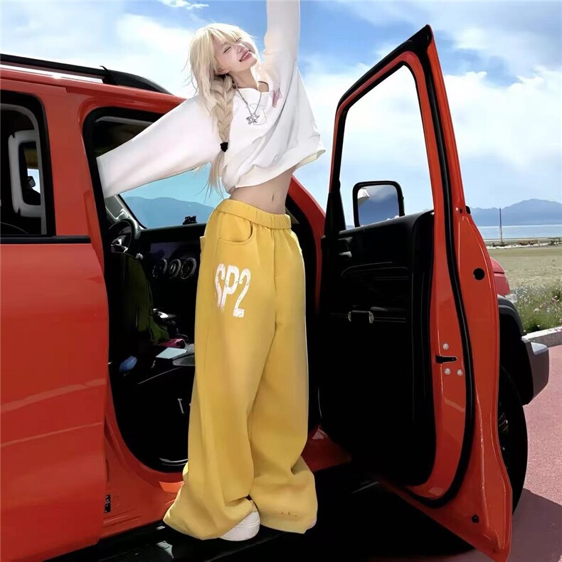 现货)1014-1KZ21P4260棉40涤美式垂感嘻哈卫裤，男装休闲裤，星座1014-1