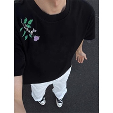 刺绣花卉纯棉短袖ZX0232-P26，男装T恤，星座313A(原308A-2)