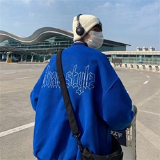2022高街潮牌宽松夹克外套男美式复古字母刺绣棒球服W5131-P57，男装夹克，星座512-2