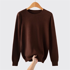 2025年秋季新款百搭男士圆领长袖针织衫，男装针织衫/毛衣，众美斯特