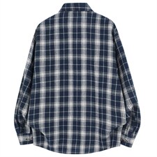 春季新款（跨境电商）格子男女情侣款潮流宽松格纹衬衣，男装衬衫，星座1107-1