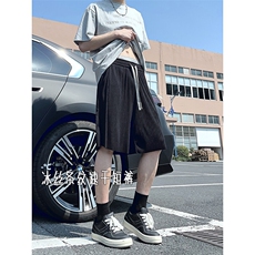 A178男女同款冰丝条速干短裤休闲夏季外穿宽松休闲裤DK159-P20，男装休闲裤，电商A178