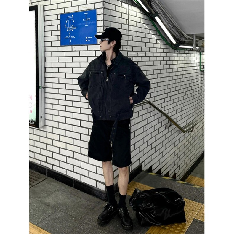 【有货】cleanfit工装外套男春秋美式高街短款夹克JK8325CC-P78,男装夹克,星座1007（原301D）