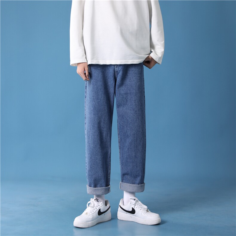 秋冬季新款蒙马特牛仔裤宽松休闲男女长裤X715K002-P50控78,男装牛仔裤,星座715