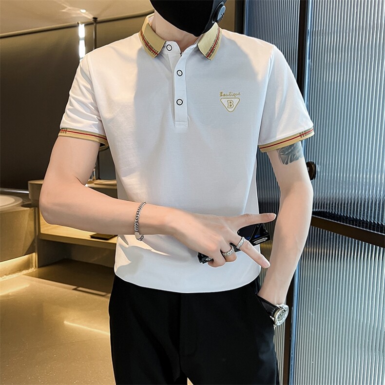 3039-P40精神小伙衫男士短袖t恤夏季新款潮牌潮流修身,男装T恤,电商D310B-1