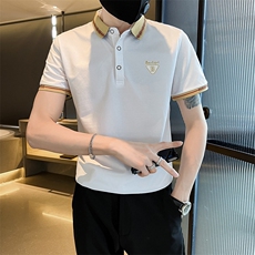 3039-P40精神小伙衫男士短袖t恤夏季新款潮牌潮流修身，男装T恤，电商D310B-1