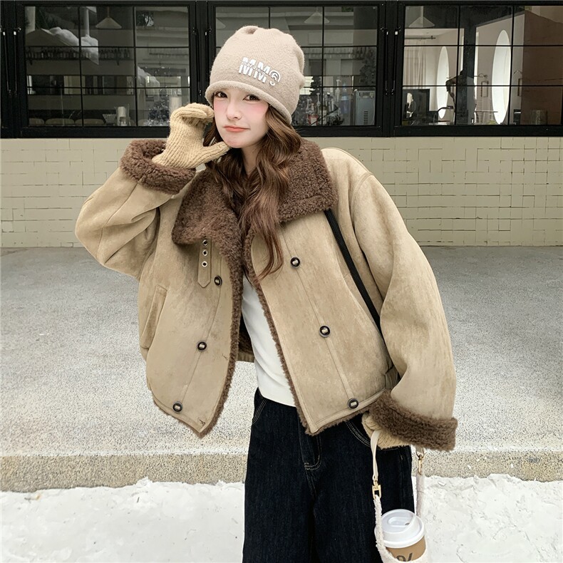 【新款现货】韩系皮毛一体192-667P209K288,女装皮草,浙宝192（原082）