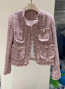 粉色小香风外套，其它，TANG.+