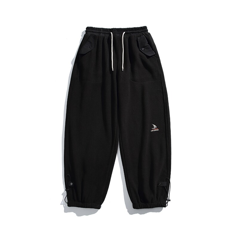 2025冬季新款男装日系宽松加绒加厚运动休闲棉裤束脚卫裤P958-F76,男装休闲裤,电商A101（原外27）