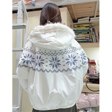 清纯可爱温柔风连帽毛毛羽绒棉服百搭宽松休闲保暖外套M7876，男装棉衣，星座1116A（原606A-3）