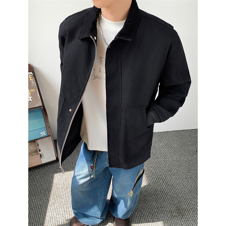 得物二开简约经典高级休闲百搭潮夹克外套男2026秋季JK1299-P90,男装夹克,星座1103-3