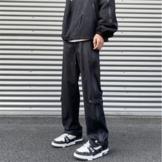 冬季新款加绒加厚冲锋裤潮流高街微喇裤B315-K23377JR-P60控78，男装休闲裤，电商B315